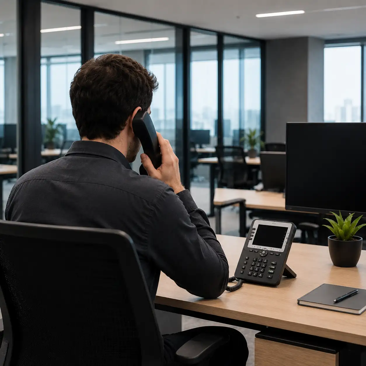 Kunde nimmt Kontakt für IT-Unterstützung auf