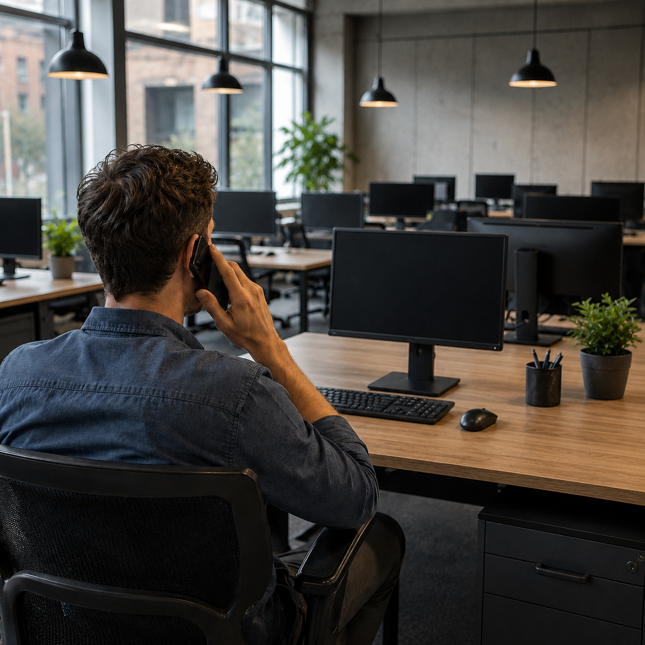 Kontaktaufnahme per Telefon für IT-Hilfe